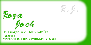 roza joch business card